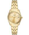 FOSSIL WOMEN'S SCARLETTE THREE-HAND DATE GOLD-TONE STAINLESS STEEL WATCH 32MM