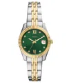 Fossil Women's Scarlette Three-hand Date Two-tone Stainless Steel Watch, 32mm In Two Tone