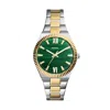 Fossil Women's Scarlette Three-hand Two-tone Stainless Steel Watch 38mm In Green