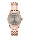 Fossil Scarlette Fluted-bezel 34mm Watch In Gold