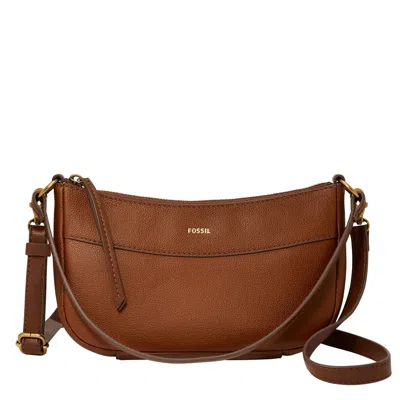 Fossil Women's Skylar Leather Small Crossbody In Brown