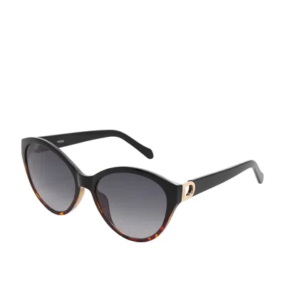 Fossil Women's Stellah Cat Eye Sunglasses In Black