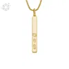 FOSSIL WOMEN'S STERLING ALL STACKED UP GOLD-TONE STERLING SILVER PENDANT NECKLACE