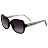 Fossil Women's 56mm Black Sunglasses In Black
