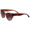 Fossil Women's 52mm Red Sunglasses In Brown