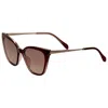 Fossil Women's 54mm Red Sunglasses In Brown