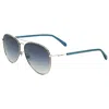 Fossil Women's 58mm Light Gold Sunglasses