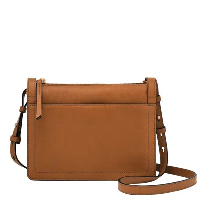 Fossil Women's Taryn Leather Crossbody In Brown