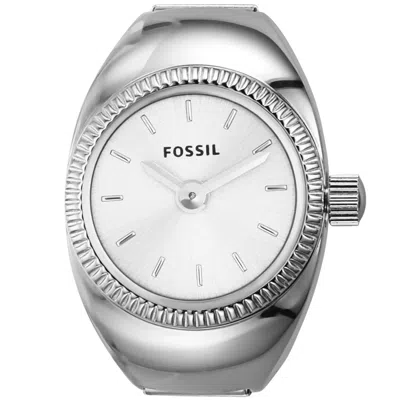 Fossil Women's Watch Ring Silver Dial Watch