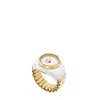 Fossil Women's Watch Ring Two-hand Gold-tone Stainless Steel In Gold