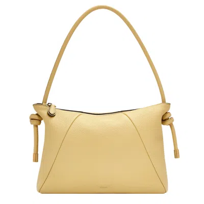 Fossil Women's Willa Leather Shoulder Bag In Yellow