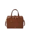 Fossil Women's Wren Leather Satchel In Brown