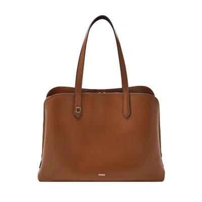 Fossil Women's Wren Leather Tote In Brown
