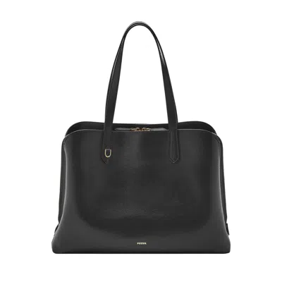 Fossil Women's Wren Polyurethane Tote In Black