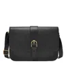 Fossil Women's Zoey Leather Large Crossbody In Black
