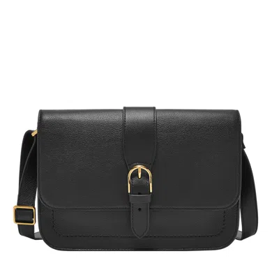 Fossil Women's Zoey Leather Large Crossbody In Black