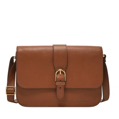 Fossil Women's Zoey Leather Large Crossbody In Brown