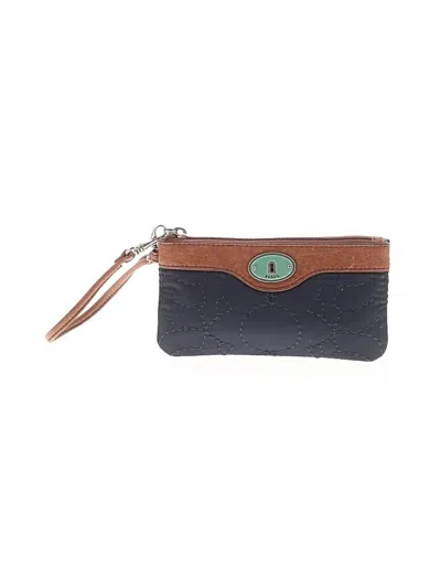 Pre-owned Fossil Wristlet In Blue