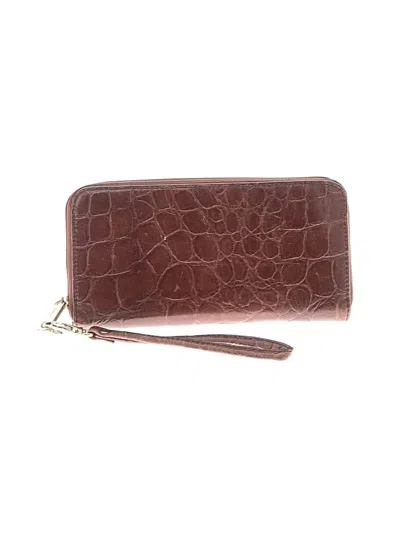Pre-owned Fossil Wristlet In Brown