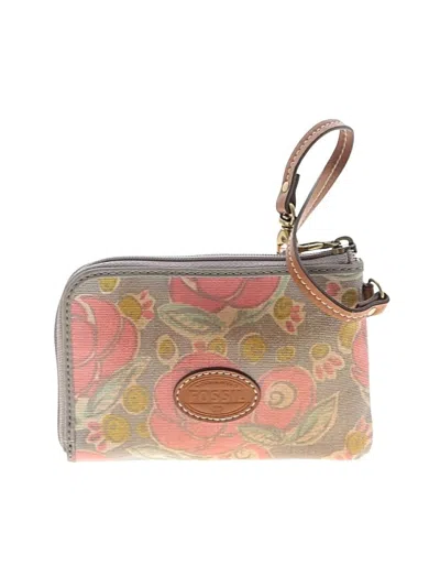 Pre-owned Fossil Wristlet In Gray