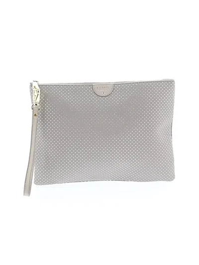 Pre-owned Fossil Wristlet In Gray