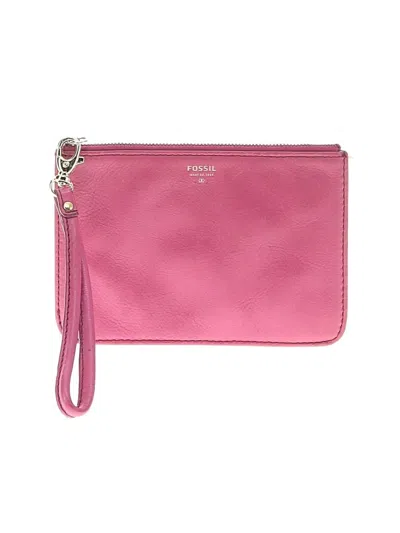 Pre-owned Fossil Wristlet In Pink