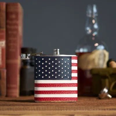 Foster & Rye American Flag Flask In Multi