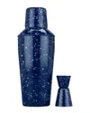 Foster & Rye Enamel Cocktail Shaker And Jigger Set