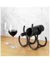 Foster & Rye Horseshoe 3-bottle Metal Wine Rack