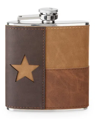 Foster & Rye Leather Texas Flask In Brown