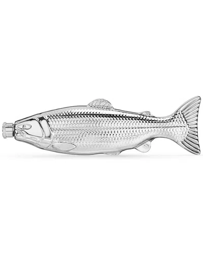 Foster & Rye Stainless Steel Trout Flask In Silver
