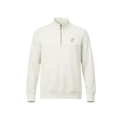 Foster Taylor Men's Sweat Qtr Zip Mock Neck - Neutrals