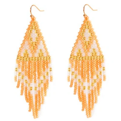 Fosterie Bellini Embera Earrings In Orange