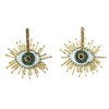 Fosterie Evil Eye Drop Beaded Earring In Gold