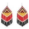 Fosterie Fire Embera Earrings In Red