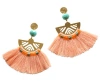 Fosterie Luna Tassel Earring In Orange