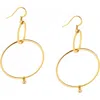 Fosterie Ola Gem Drop Earrings In Gold