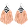 Fosterie Sunset Embera Earrings In Orange