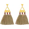 Fosterie Trío Tassel Earring In Brown
