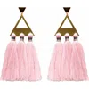Fosterie Trío Tassel Earring In Pink
