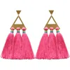 Fosterie Trío Tassel Earring In Pink