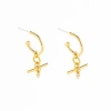 Fosterie Wynne Crystal Bar Earrings In Gold