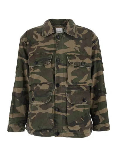 FOUND FOUND CAMOUFLAGE COTTON JACKET