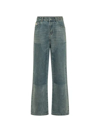 Found Carpenter Panelled Jeans In Blue