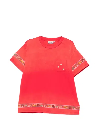 Found Chest-pocket T-shirt In Red