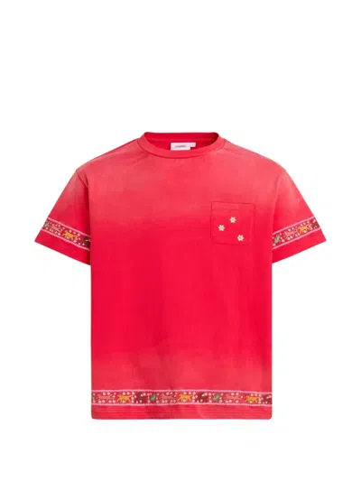 Found Chest-pocket T-shirt In Red