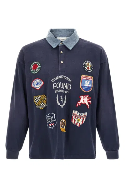 Found 'crestfield' Polo Shirt With Patch In Blue