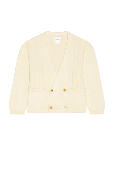 FOUND DOUBLE BREASTED CABLE KNIT 开衫