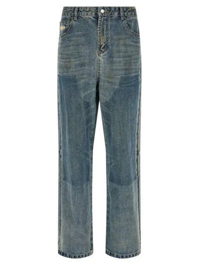 Found Double Knee Carpenter Jeans In Blue