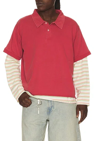 FOUND DOUBLE LAYER STRIPE TEE